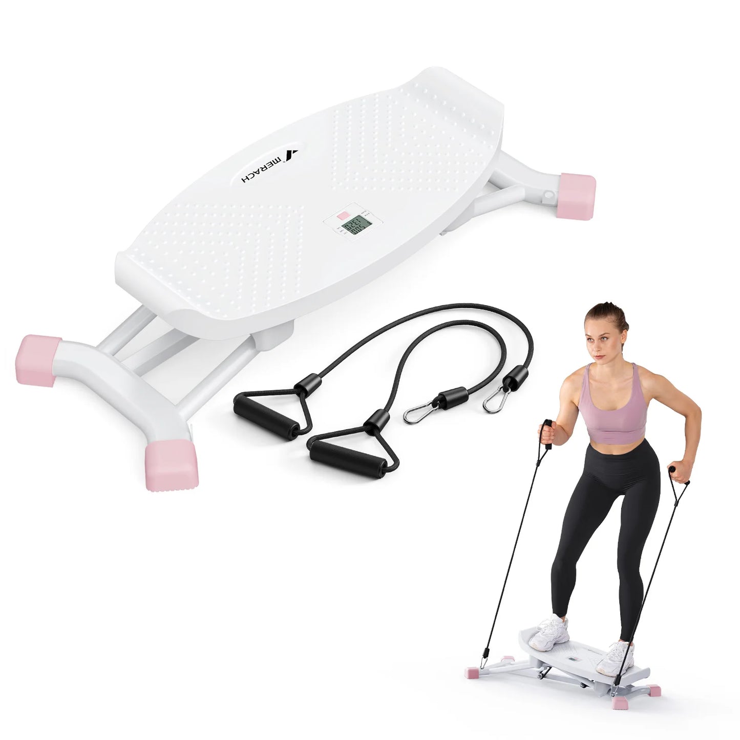 MERACH Ski Machine for Full Body Cardio and Leg Training