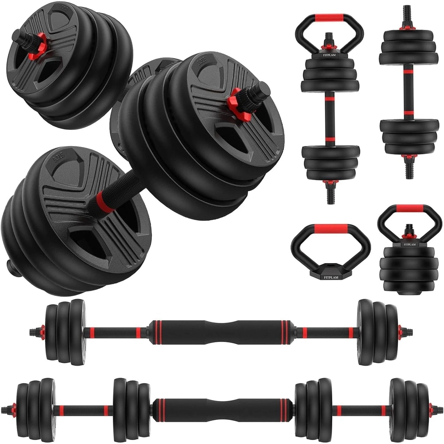 FED Fitness Five In One Adjustable Dumbbell Set For Strength