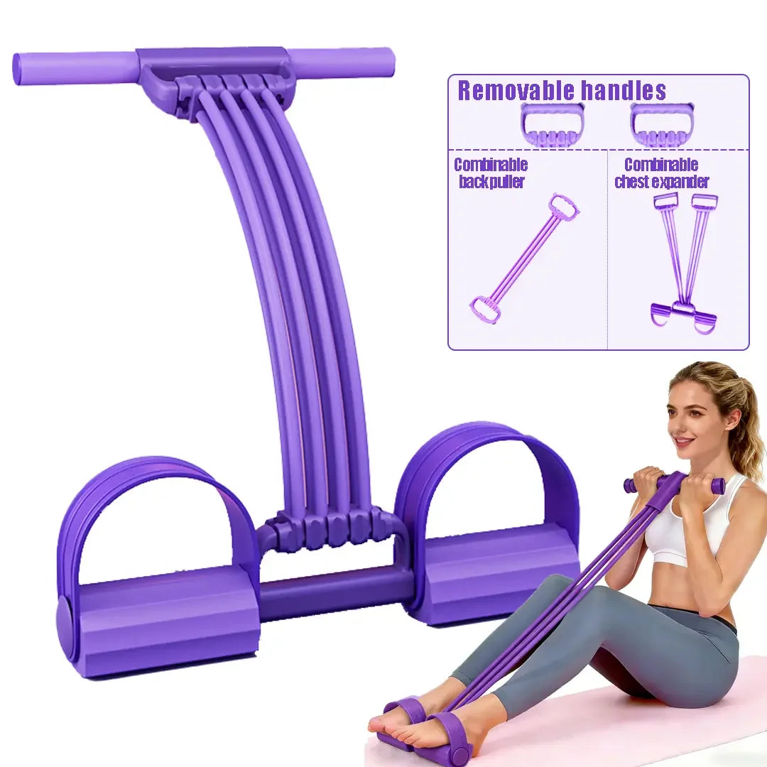 3 in 1 Multifunction Pedal Resistance Band Total Body Workout