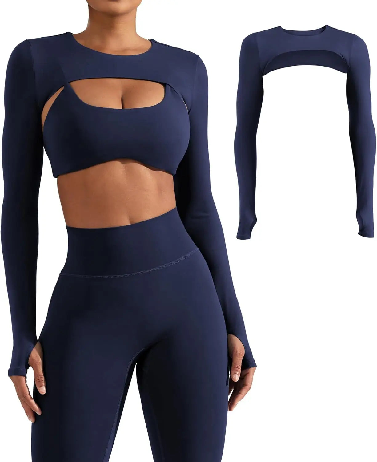Women Yoga Shawl With Attached Sleeves For Sports Fitness