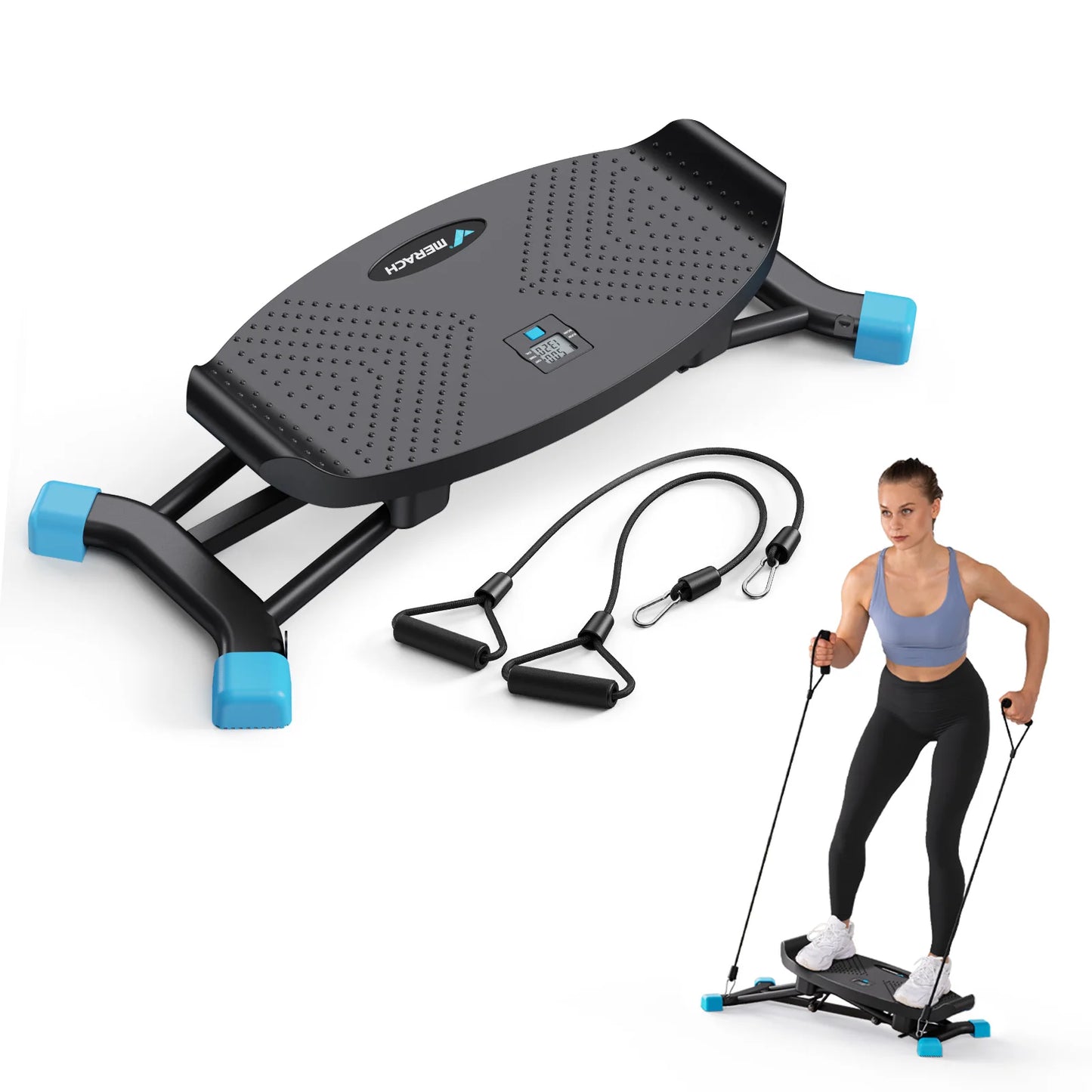MERACH Ski Machine for Full Body Cardio and Leg Training