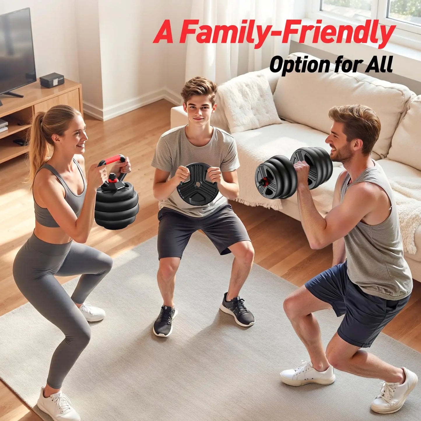 FED Fitness Five In One Adjustable Dumbbell Set For Strength