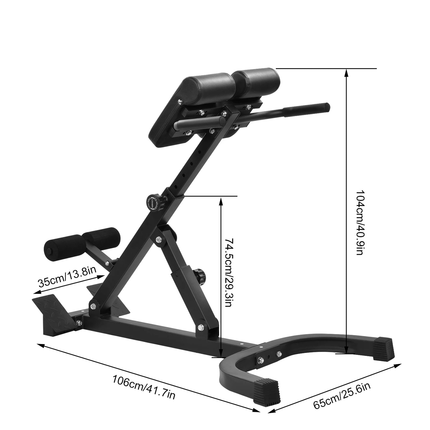 Foldable Hyperextension Roman Chair Bench For Core Strength At Home