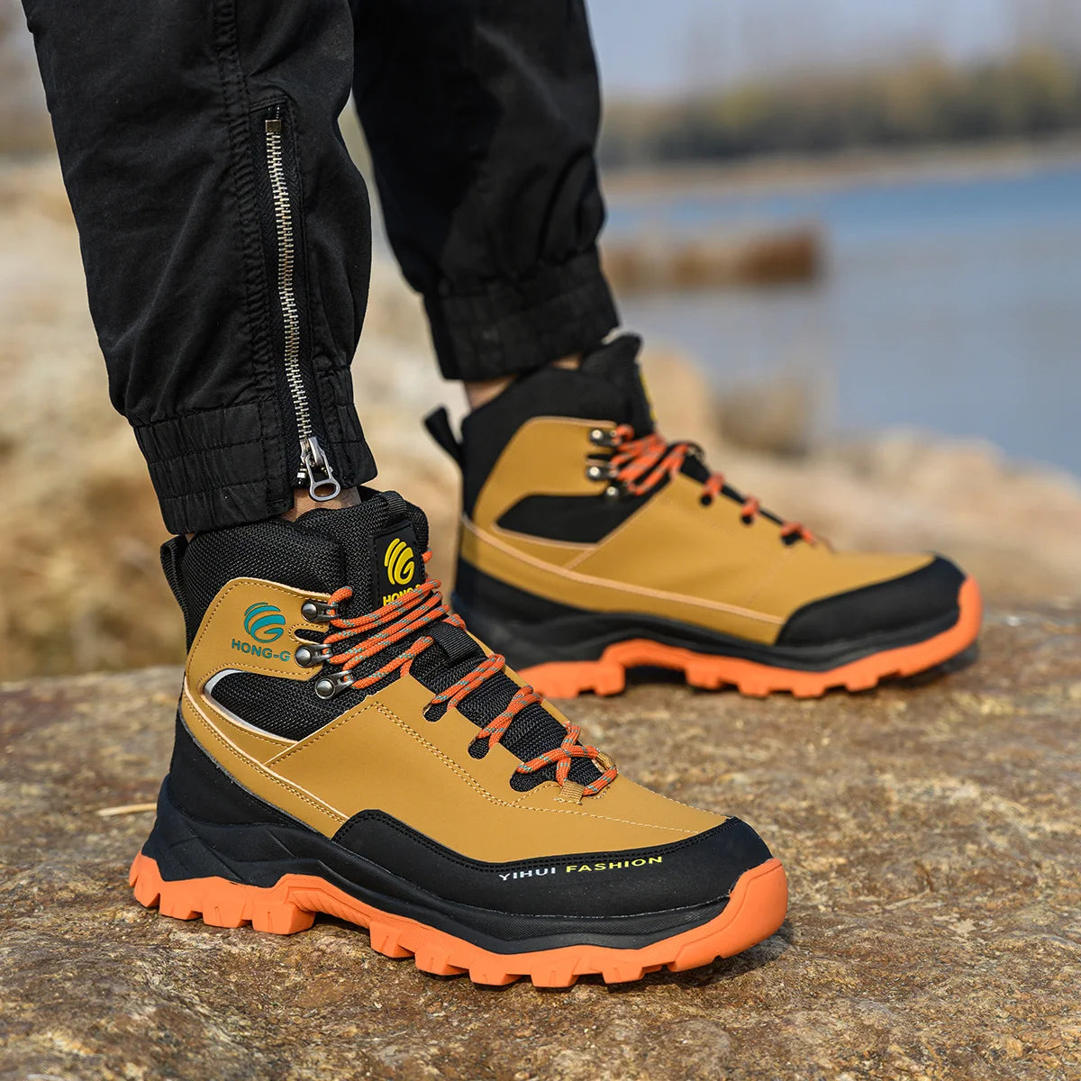 VEIGAR Men's Protective Safety Shoes Anti Puncture Steel Toe Cap