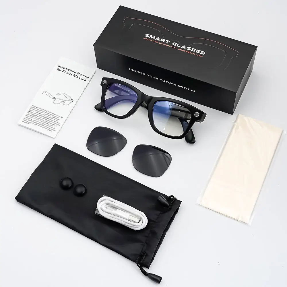 Gs4 Max Smart Glasses With AI Translator And Builtin Music Player