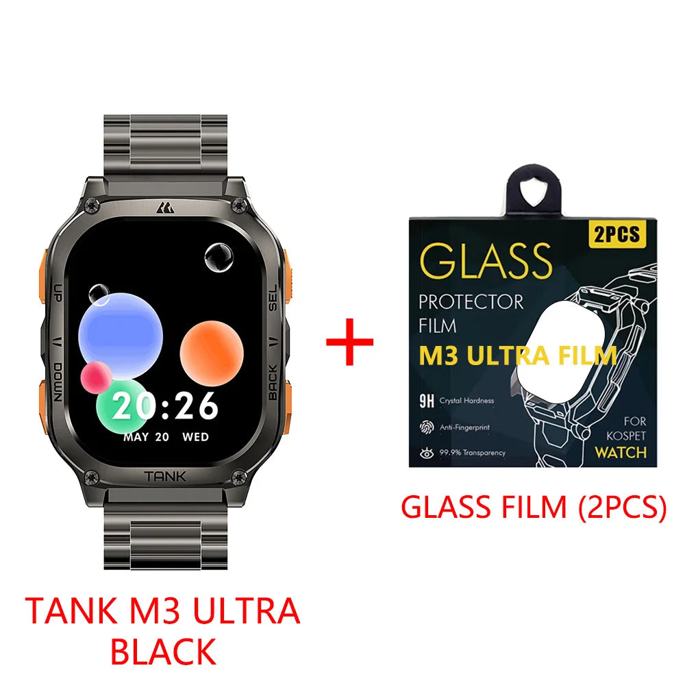 KOSPET Tank M3 Ultra GPS Smartwatch For Men Waterproof 5ATM AMOLED