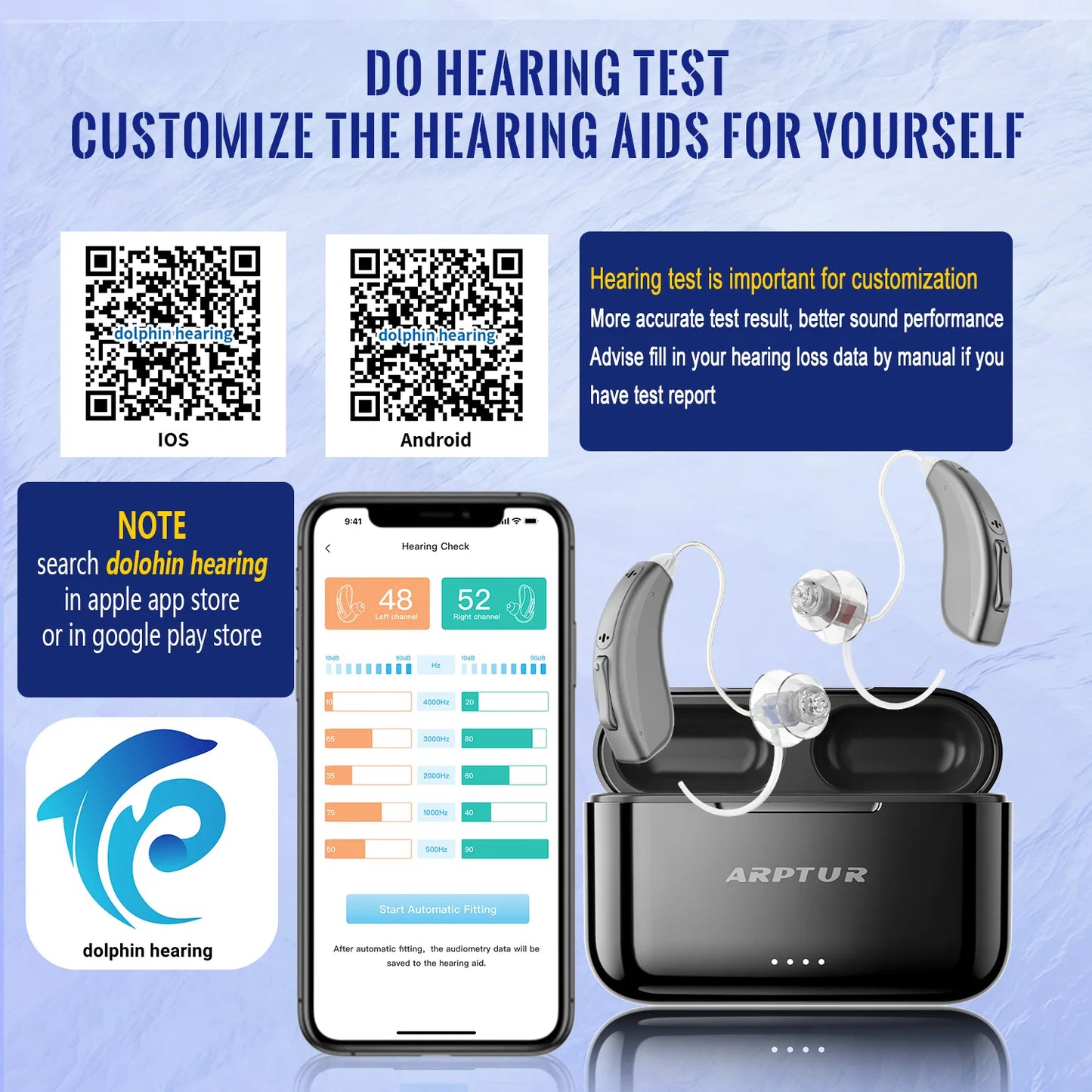 Zepau Bluetooth Hearing Aids for Seniors Rechargeable Noise Cancelling App