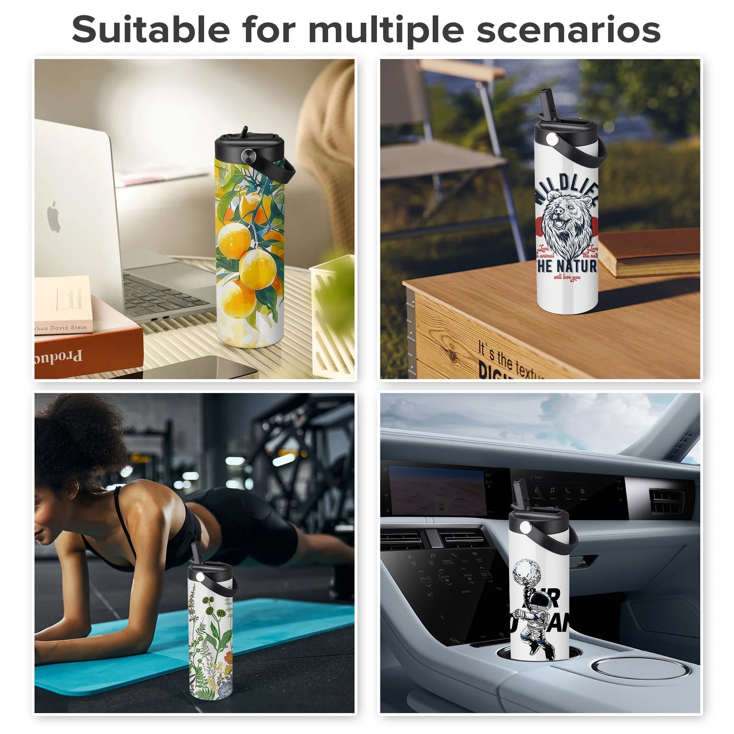 Fastsub Sublimation Blanks Tumbler Vacuum Flask With Flip Lid