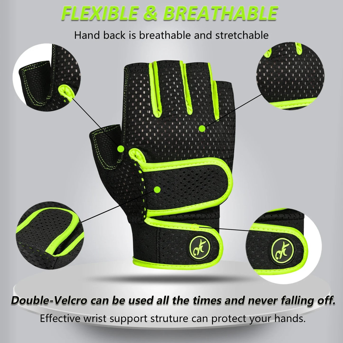 MoreOK Gym Gloves for Men and Women Weight Lifting Fitness