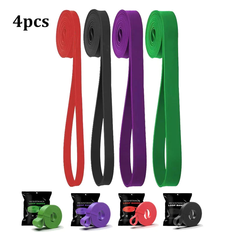 Pull Up Assistance Bands Four Level Resistance Set For Training