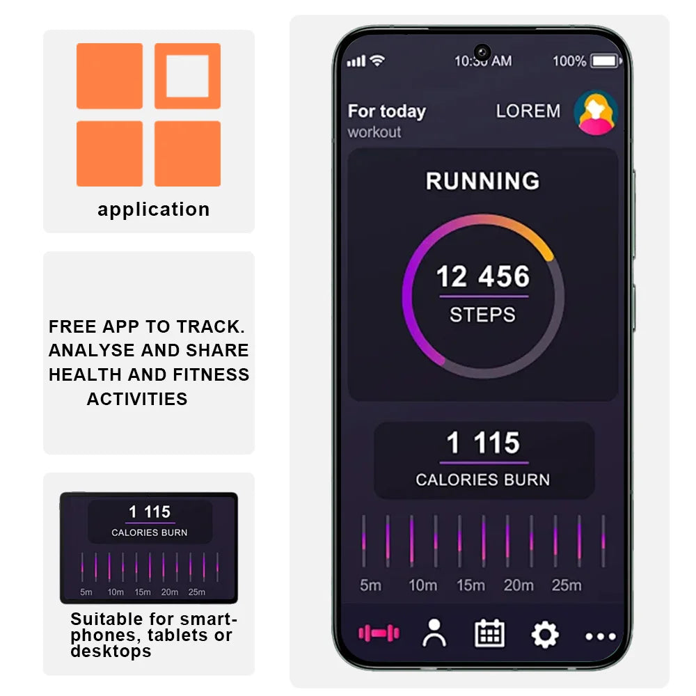 Anyloop Women Smartwatch Fitness Tracker With Health Monitoring