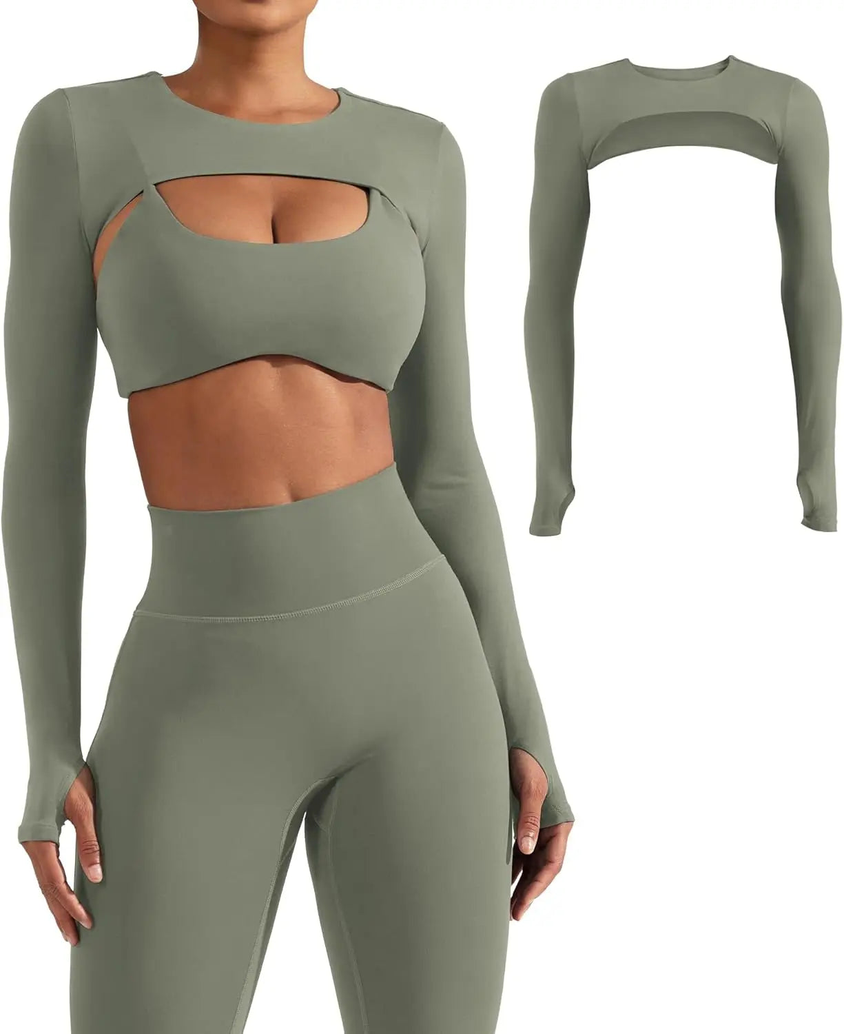 Women Yoga Shawl With Attached Sleeves For Sports Fitness