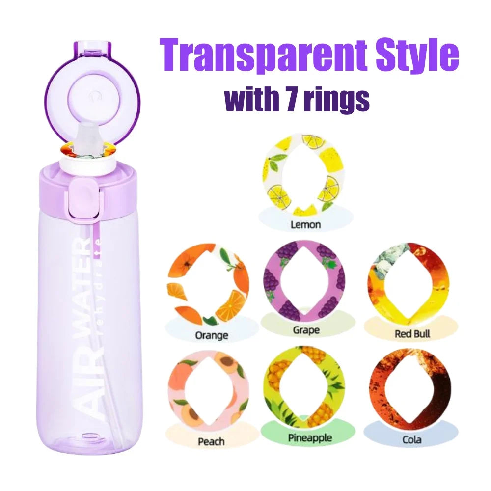 Fruit Flavor Sports Water Bottle With 7 Fruit Pods For Fitness