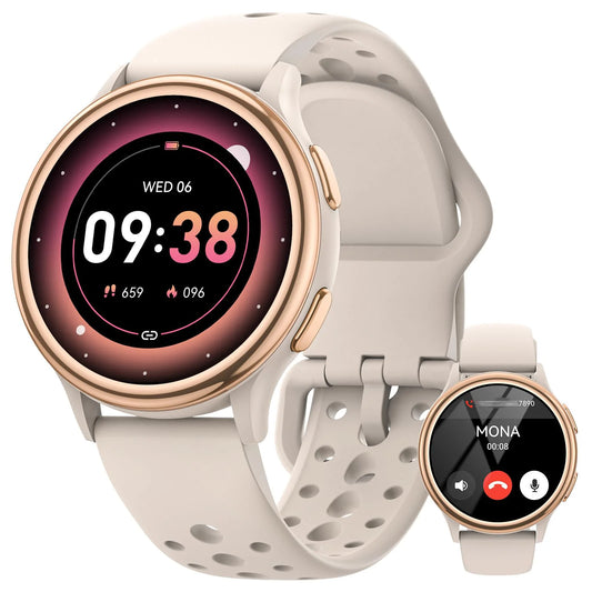 Bran Smartwatch For Women 1.27 Inch Fitness Tracker With Over 400 Watch Faces