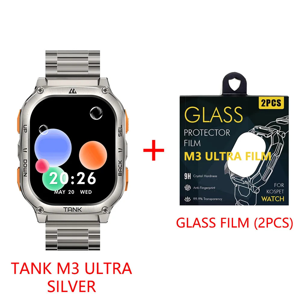 KOSPET Tank M3 Ultra GPS Smartwatch For Men Waterproof 5ATM AMOLED