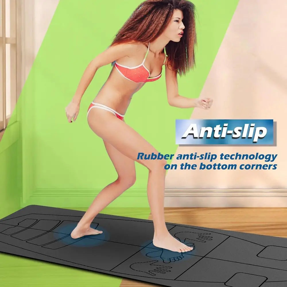 Foldable Rubber Yoga Mat For Balance Training Non Slip Bag