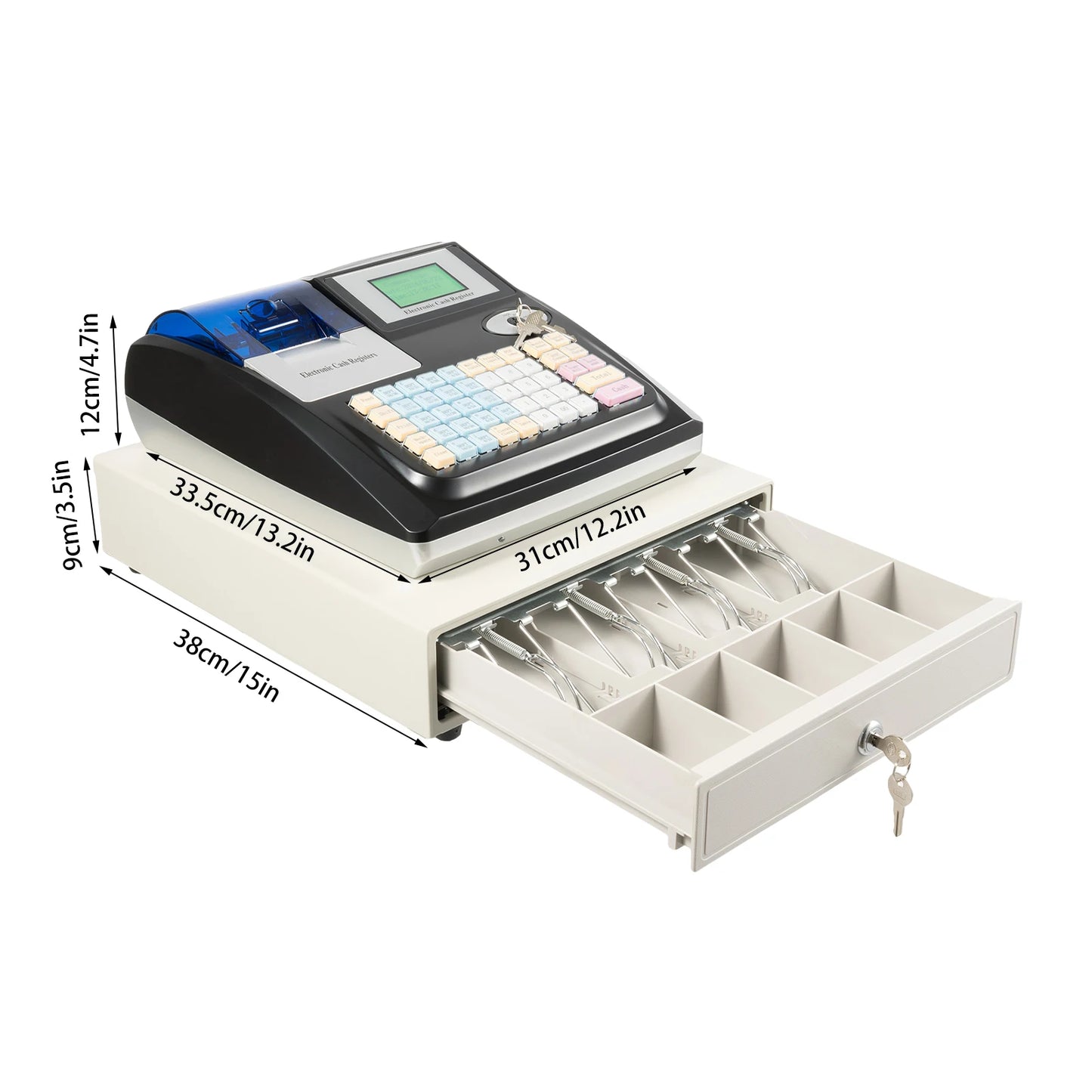 Cash Management System 48 Keys Digital Cash Register POS