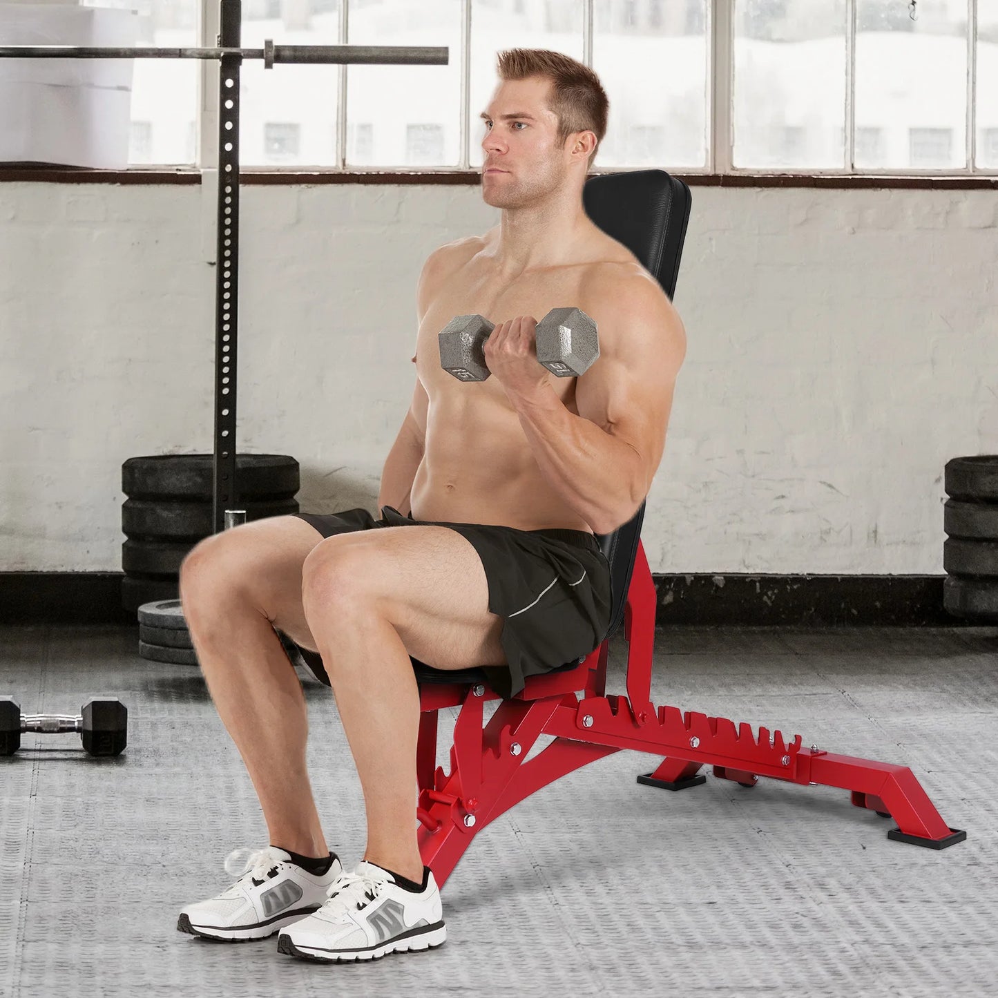 ALIILEE Adjustable Weight Bench 1300 Lbs Capacity For Home Gym