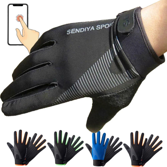 Men Cycling Gloves Full Finger Touch Screen For Bike Motorcycle Riding