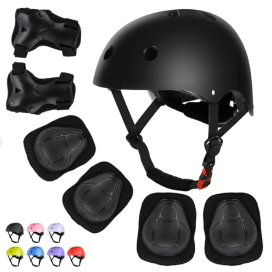 Bike Helmet And Pad Set Protective Gear For Girls 3-14