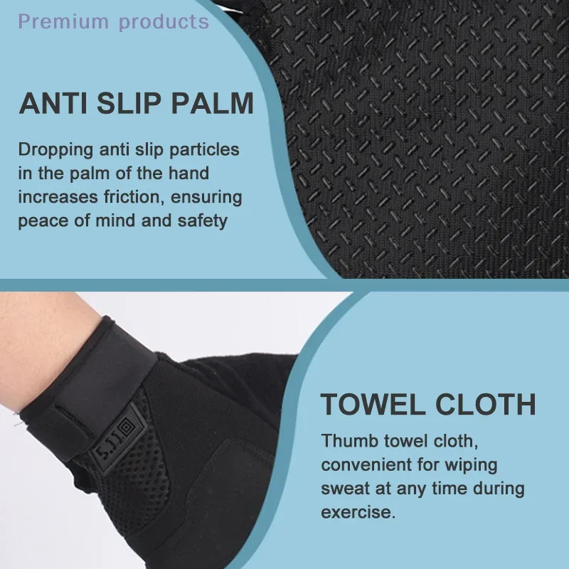Breathable Half Finger Cycling Gloves Anti Slip Grip Outdoor Riding
