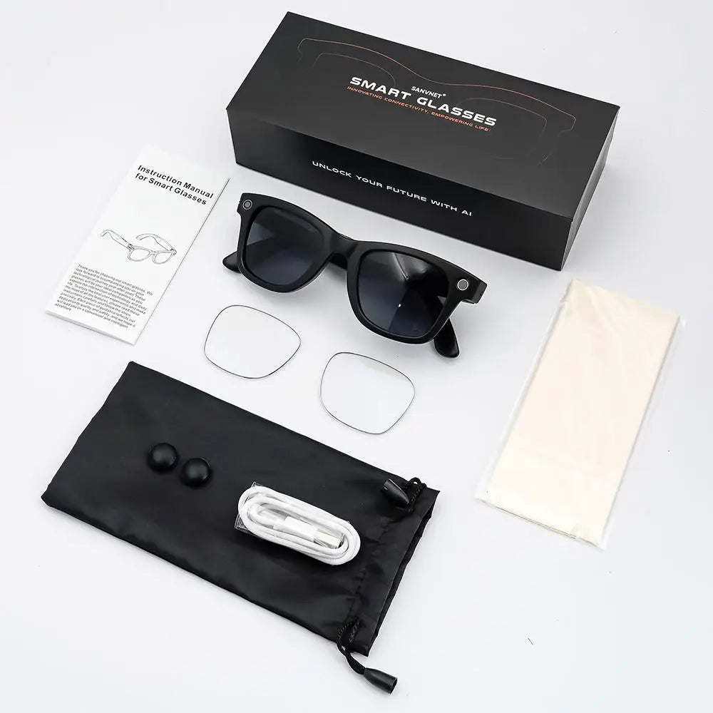 Gs4 Max Smart Glasses With AI Translator And Builtin Music Player