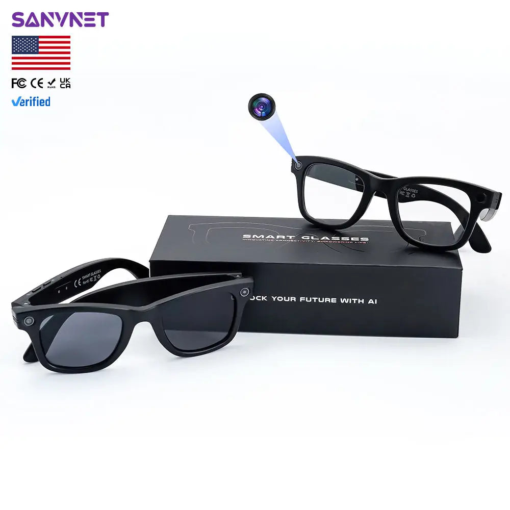 Gs4 Max Smart Glasses With AI Translator And Builtin Music Player