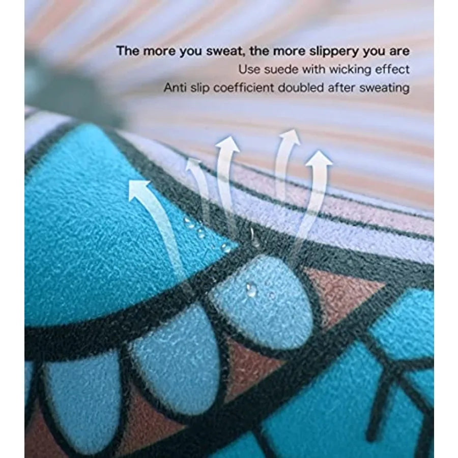 Round Yoga Mat Extra Thick Ultra Comfortable Non Slip Meditation