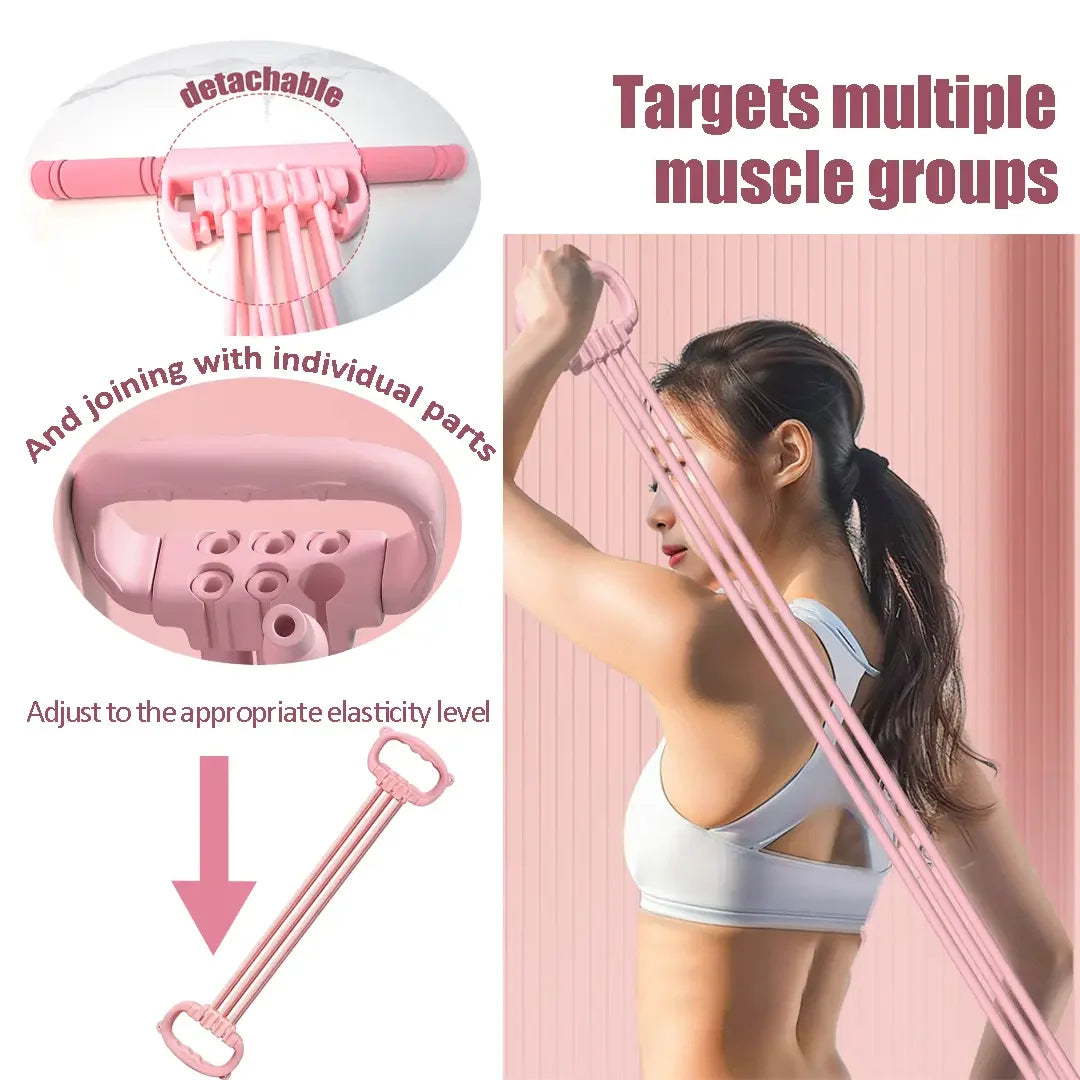 3 in 1 Multifunction Pedal Resistance Band Total Body Workout