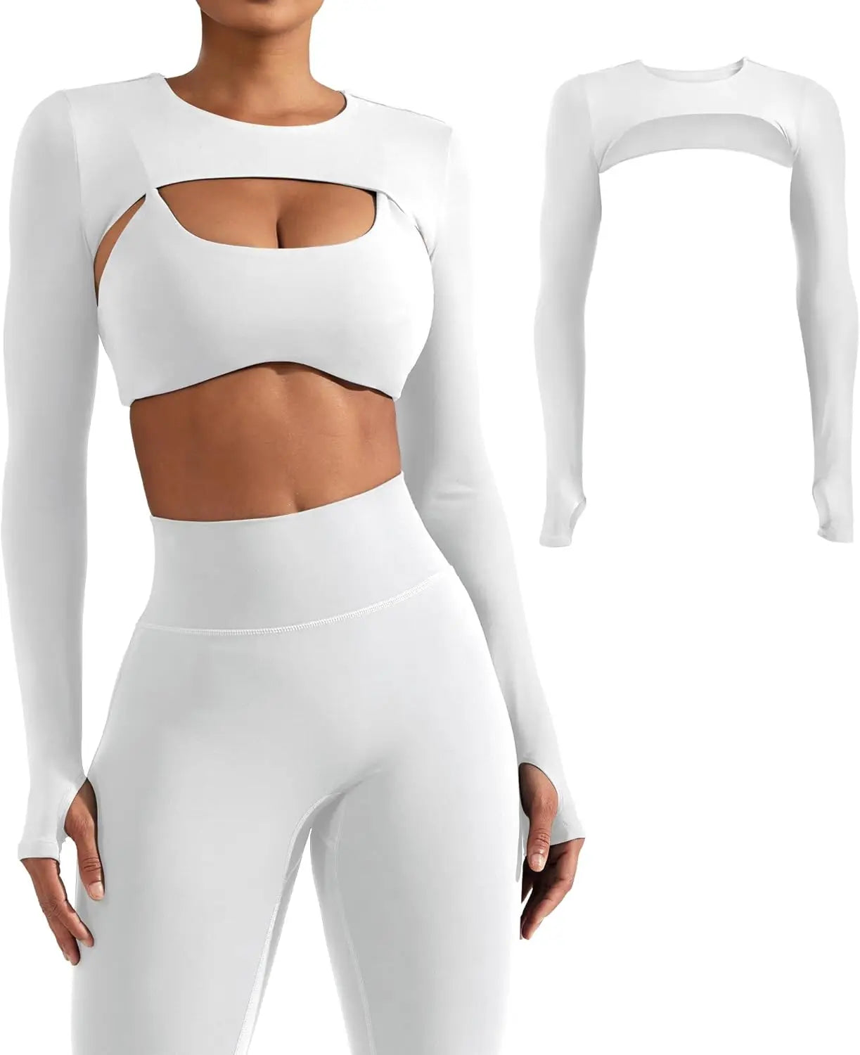 Women Yoga Shawl With Attached Sleeves For Sports Fitness