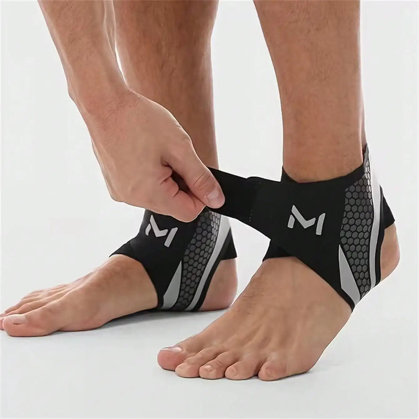 Sports Protective Gear Set Wristbands Knee Braces Ankle Supports