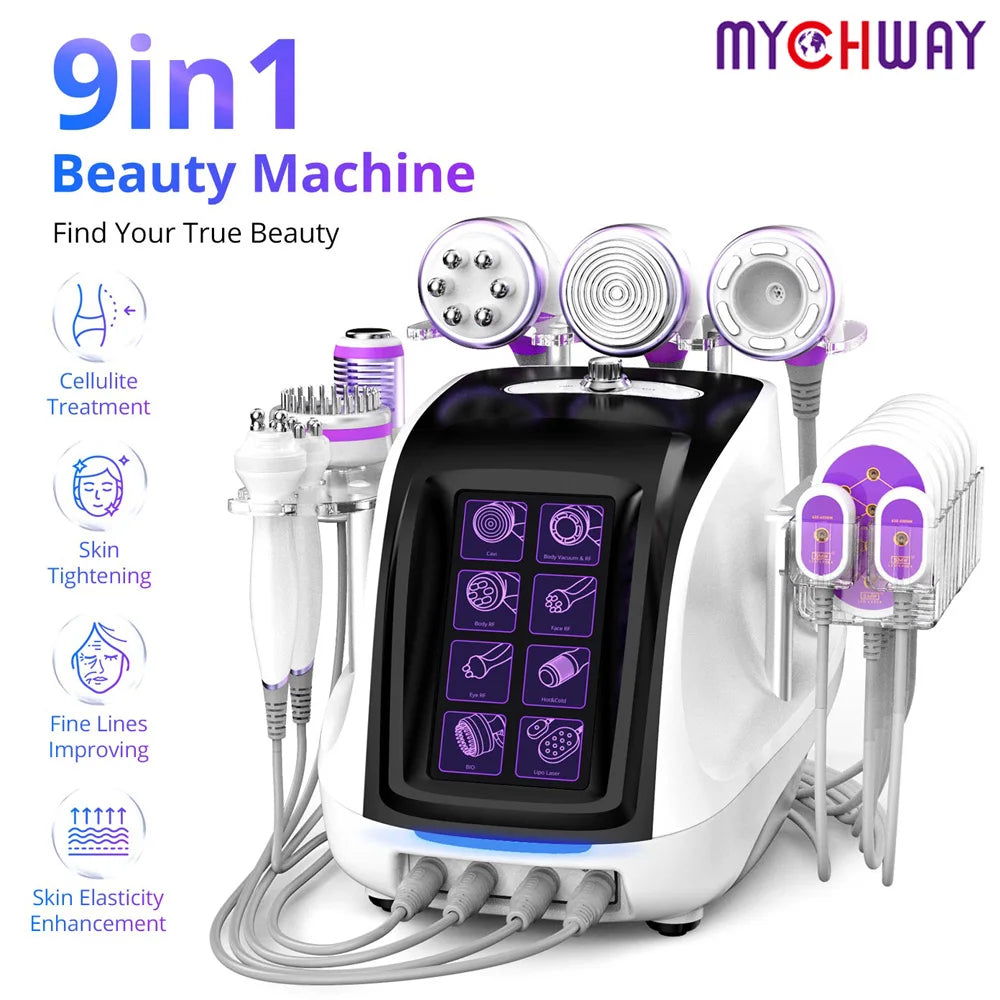 Mychway Cavitation 40k Machine Skin Tightening 9 In 1 Tool