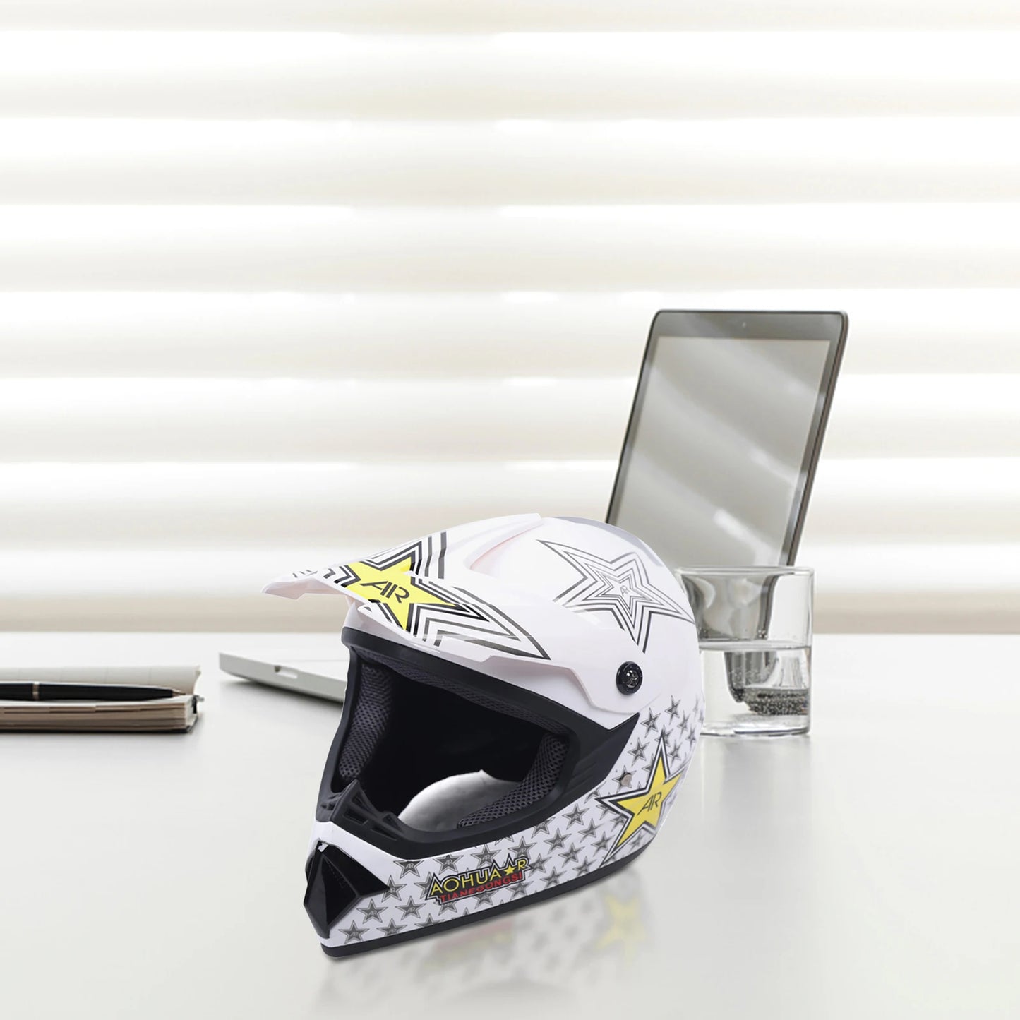Youth Off Road Dirt Bike Racing Helmet Goggles Gloves Kit