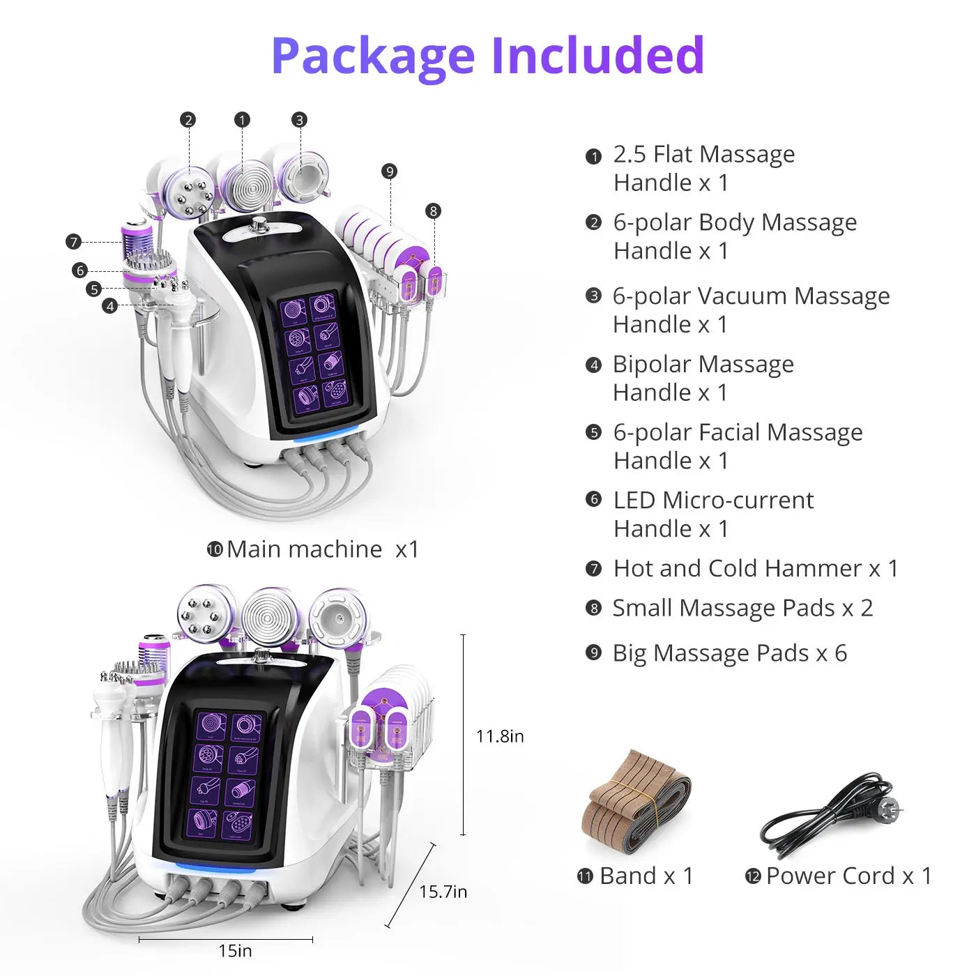 Mychway Cavitation 40k Machine Skin Tightening 9 In 1 Tool