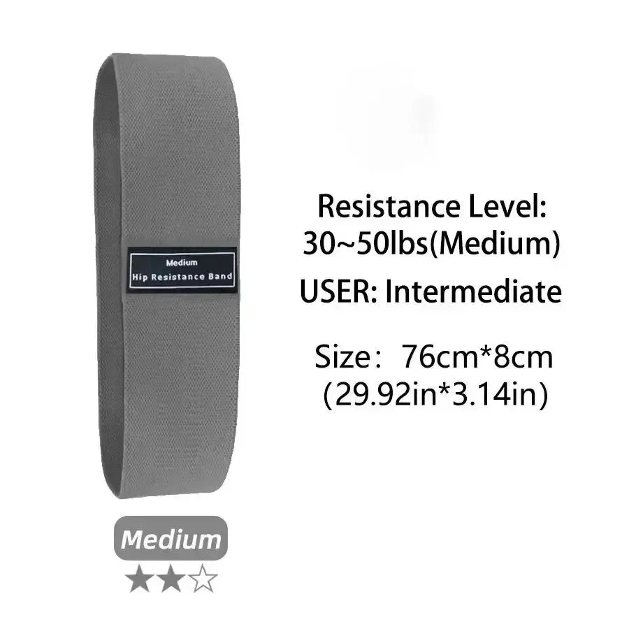 Glute Thigh Elastic Fabric Resistance Bands for Booty and Squat
