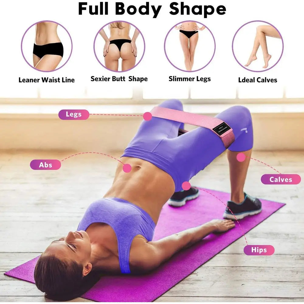 Proportional Resistance Bands Set For Fitness Pilates Yoga Home Gym