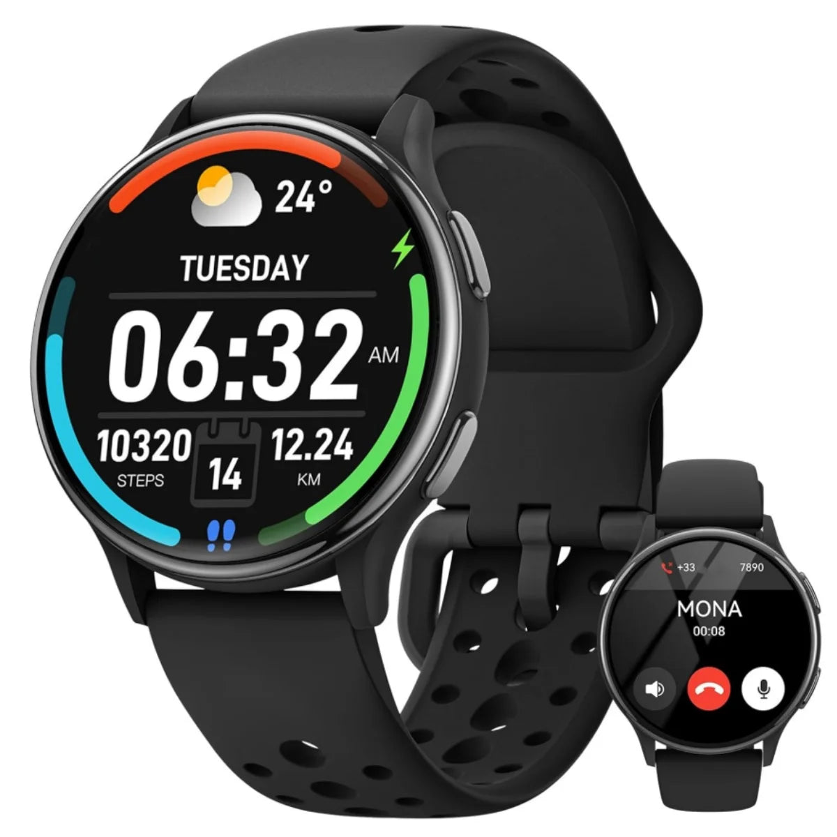 Bran Smartwatch For Women 1.27 Inch Fitness Tracker With Over 400 Watch Faces