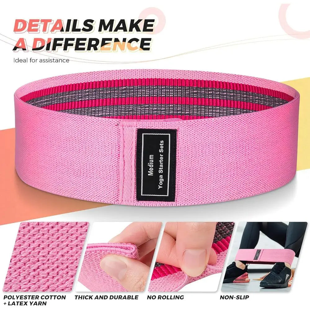 Proportional Resistance Bands Set For Fitness Pilates Yoga Home Gym