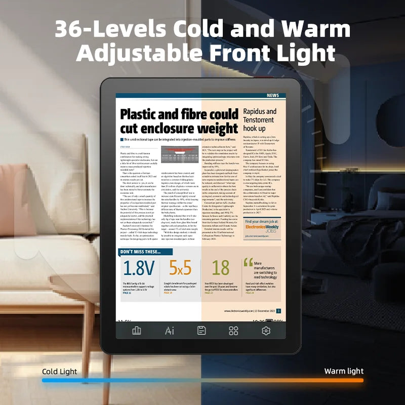 BIGME B6 Ebook Reader With Android 14 OS Front Light