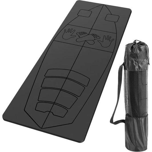 Foldable Rubber Yoga Mat For Balance Training Non Slip Bag