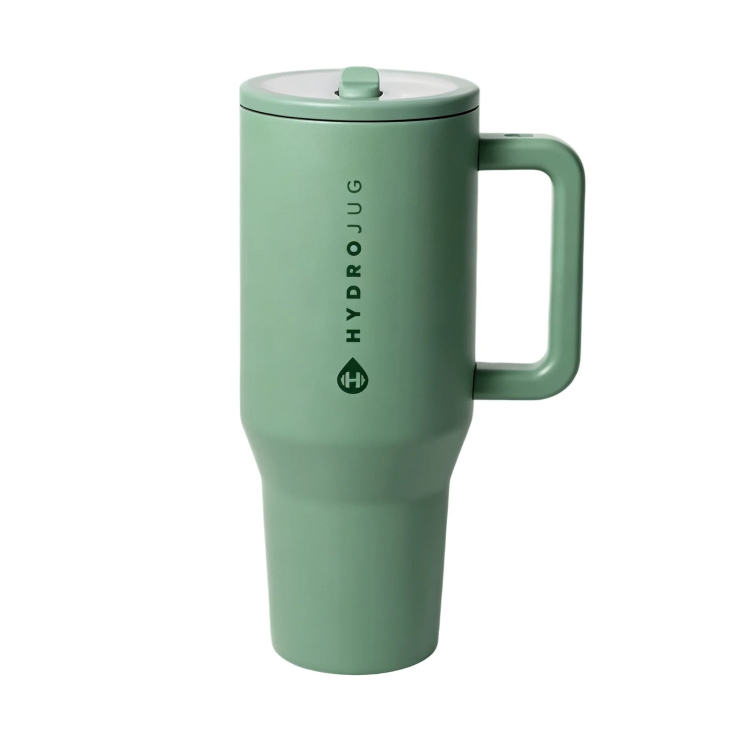 Insulated Stainless Steel Water Bottle Traveler Flip Straw Tumbler With Handle