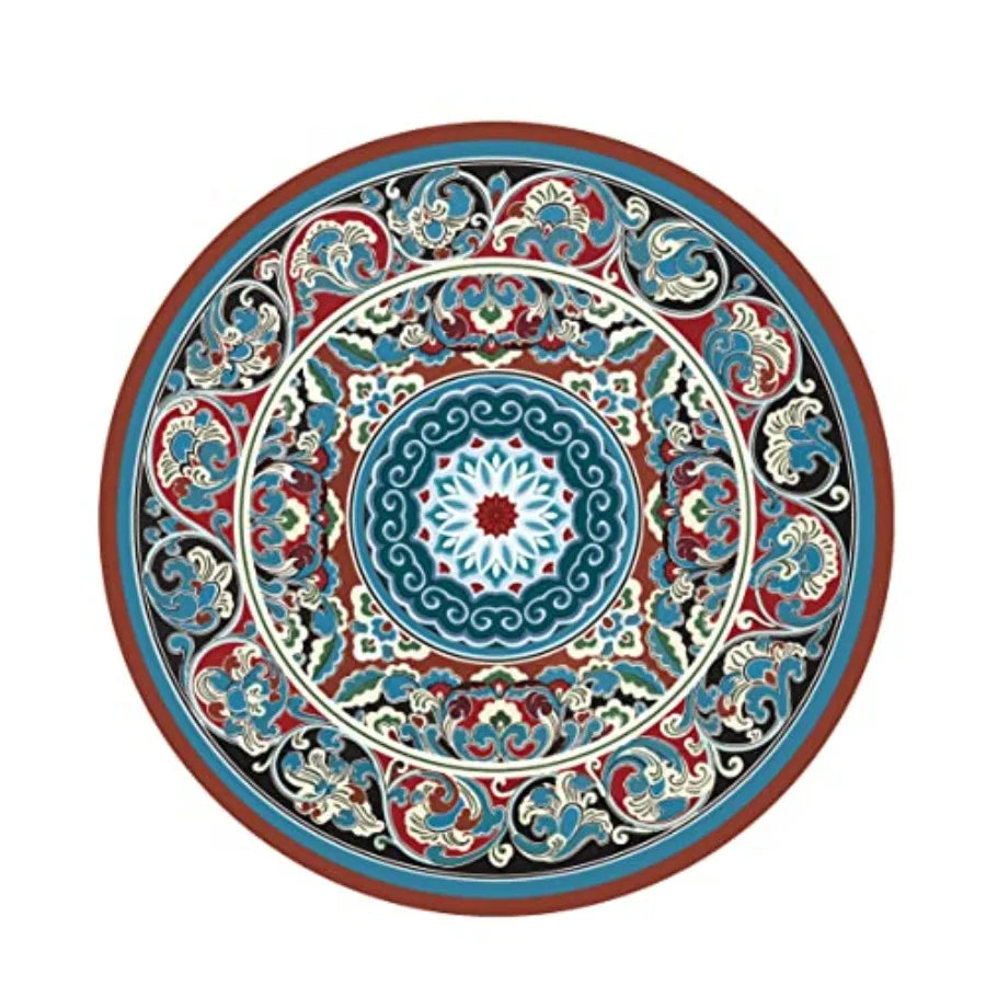 Round Yoga Mat Extra Thick Ultra Comfortable Non Slip Meditation