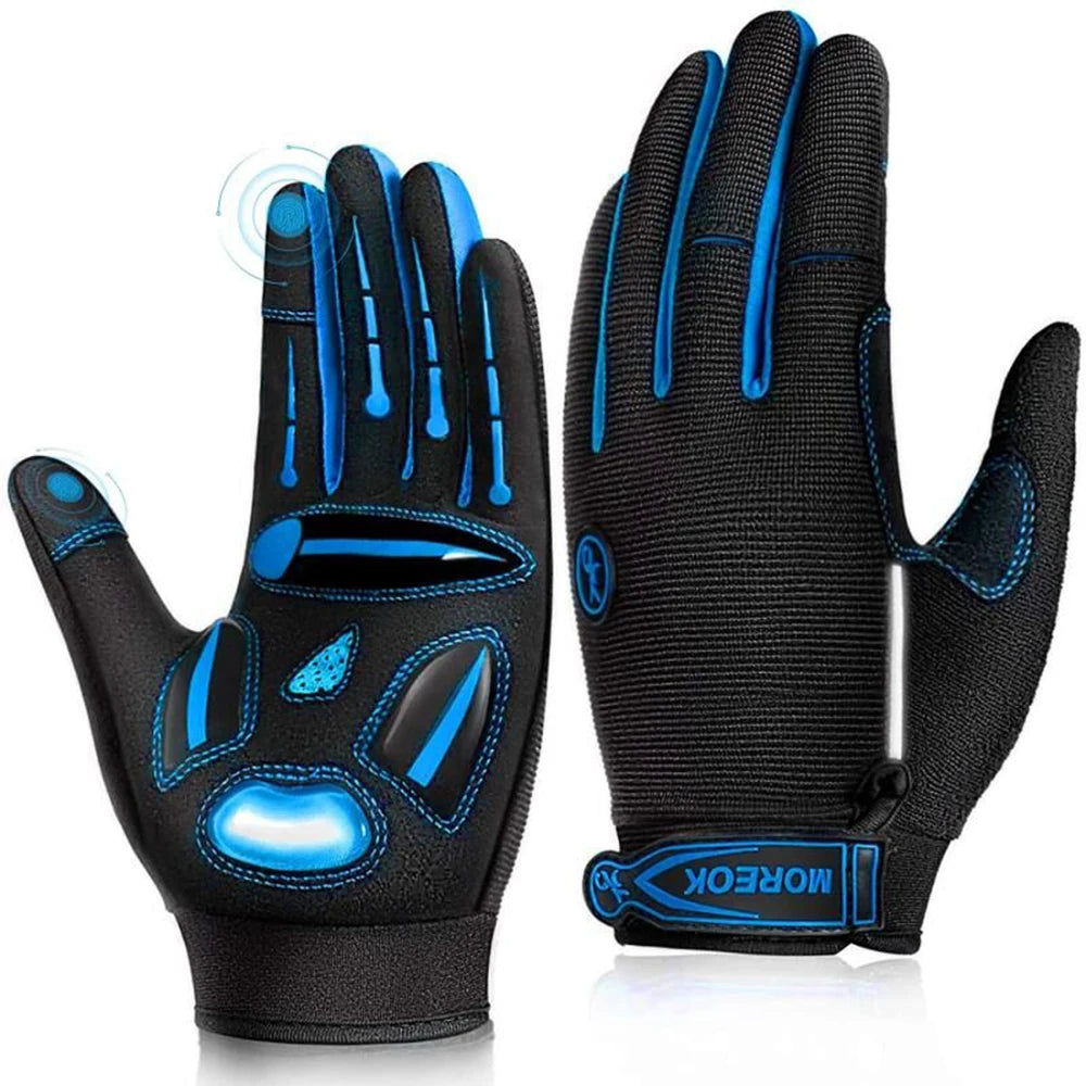 MOREOK Racing MTB Cycling Gloves Breathable Non Slip Touch Screen
