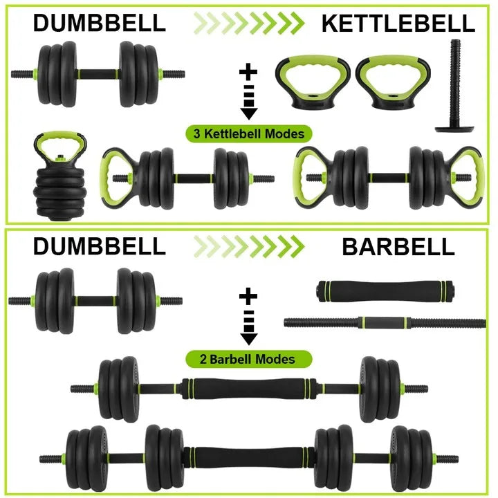 TWISTER.CK Adjustable Dumbbells 44 66 88 Lbs Four In One Home Gym