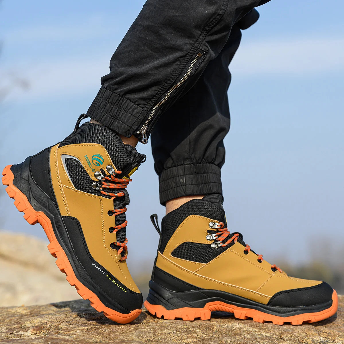 VEIGAR Men's Protective Safety Shoes Anti Puncture Steel Toe Cap