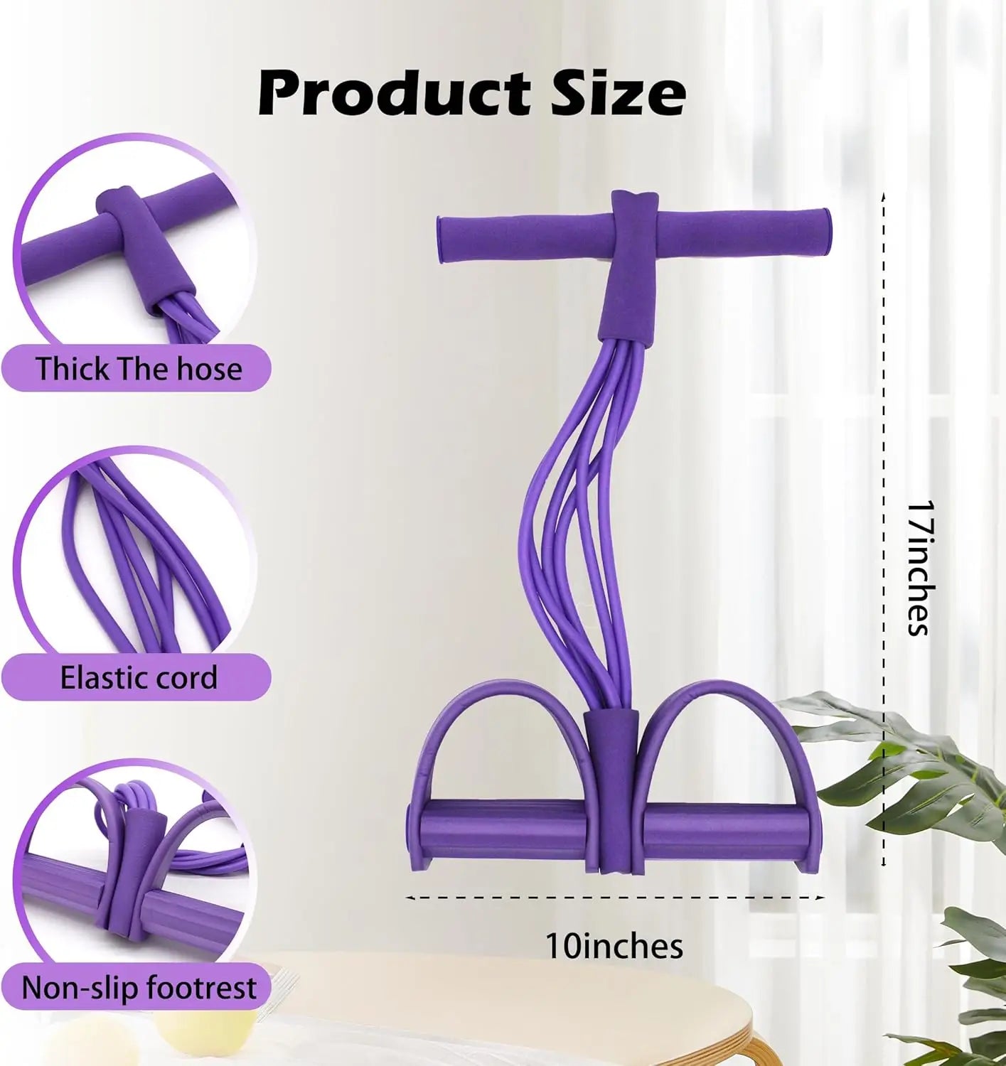 GOT-TOG Puller Resistance Bands 6-Tube Set for Waist Arm Legs