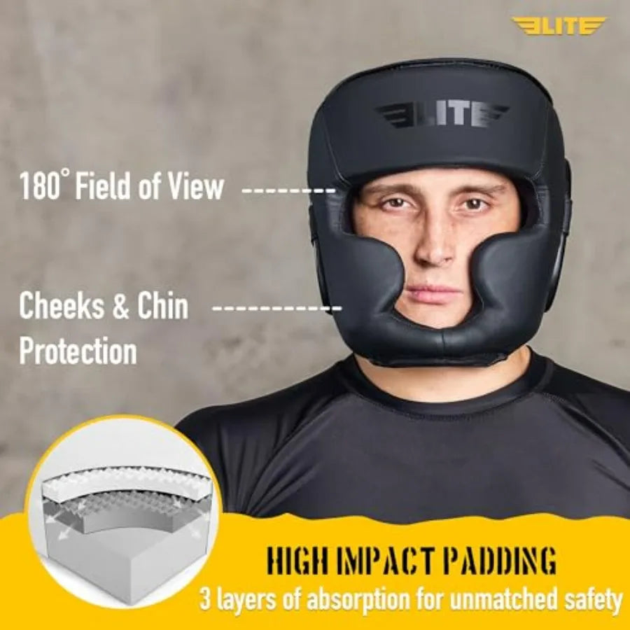 Boxing Headgear Sparring Gear MMA Kickboxing Muay Thai Helmet