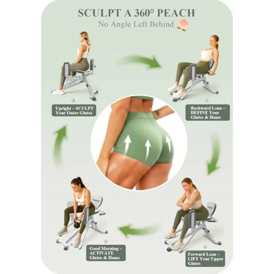 XMSJ Hip Abductor Machine For Home Gym Glute Thigh Workout