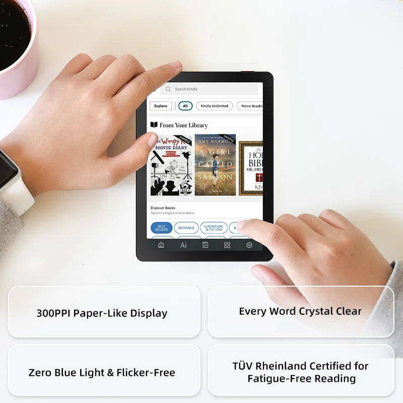 BIGME B6 Ebook Reader With Android 14 OS Front Light