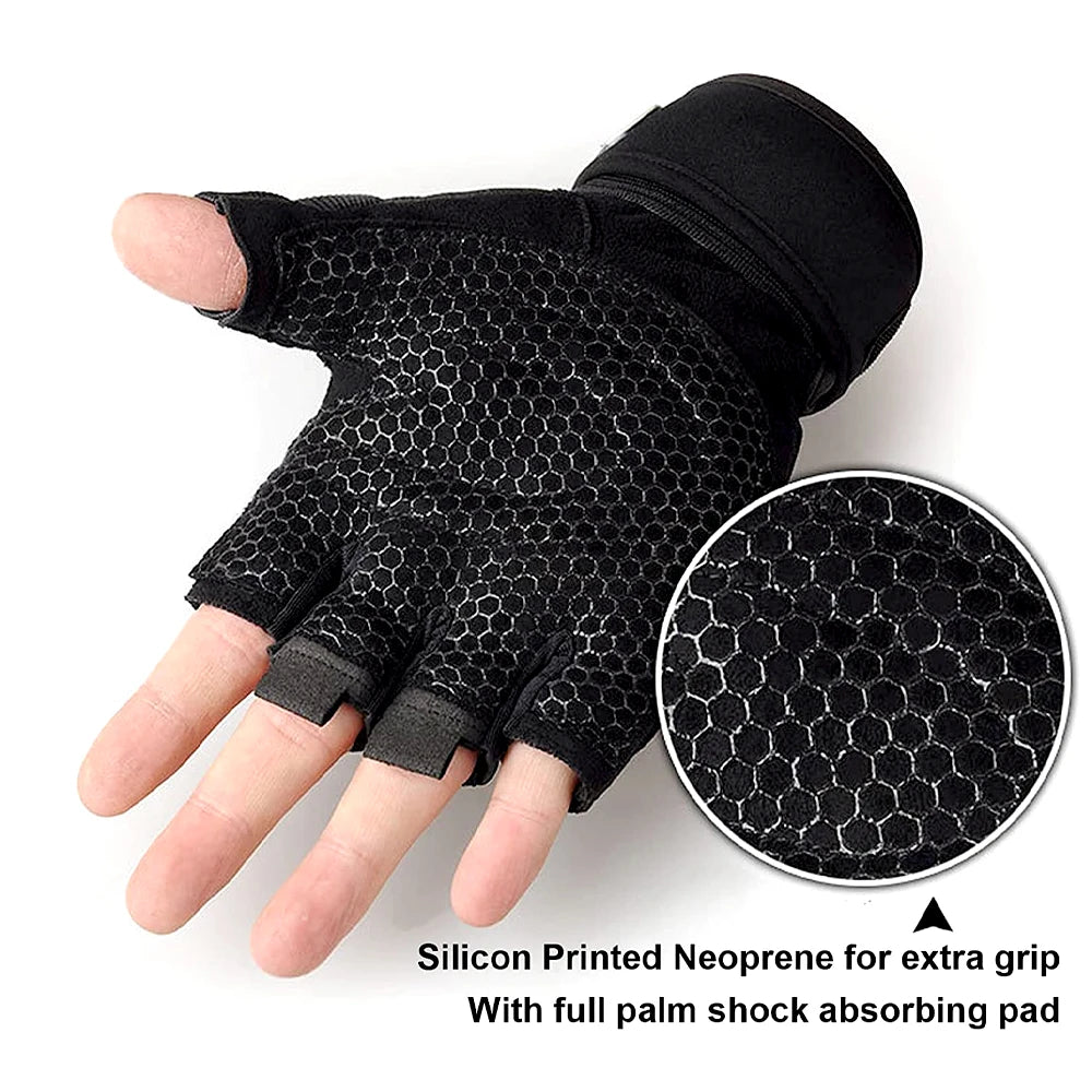 Antislip Workout Gloves For Palm Protection And Gym Lifting